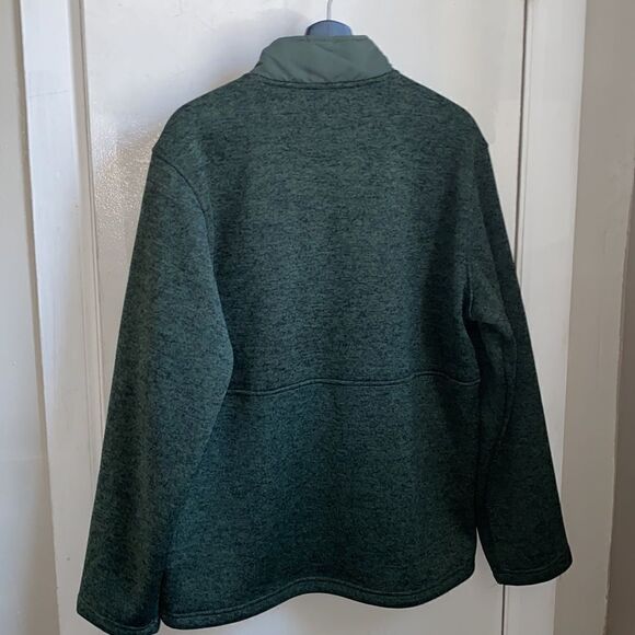 REEL LIFE Green 1/4 Zip Barrel Curl Fleece-M - Picture 5 of 7